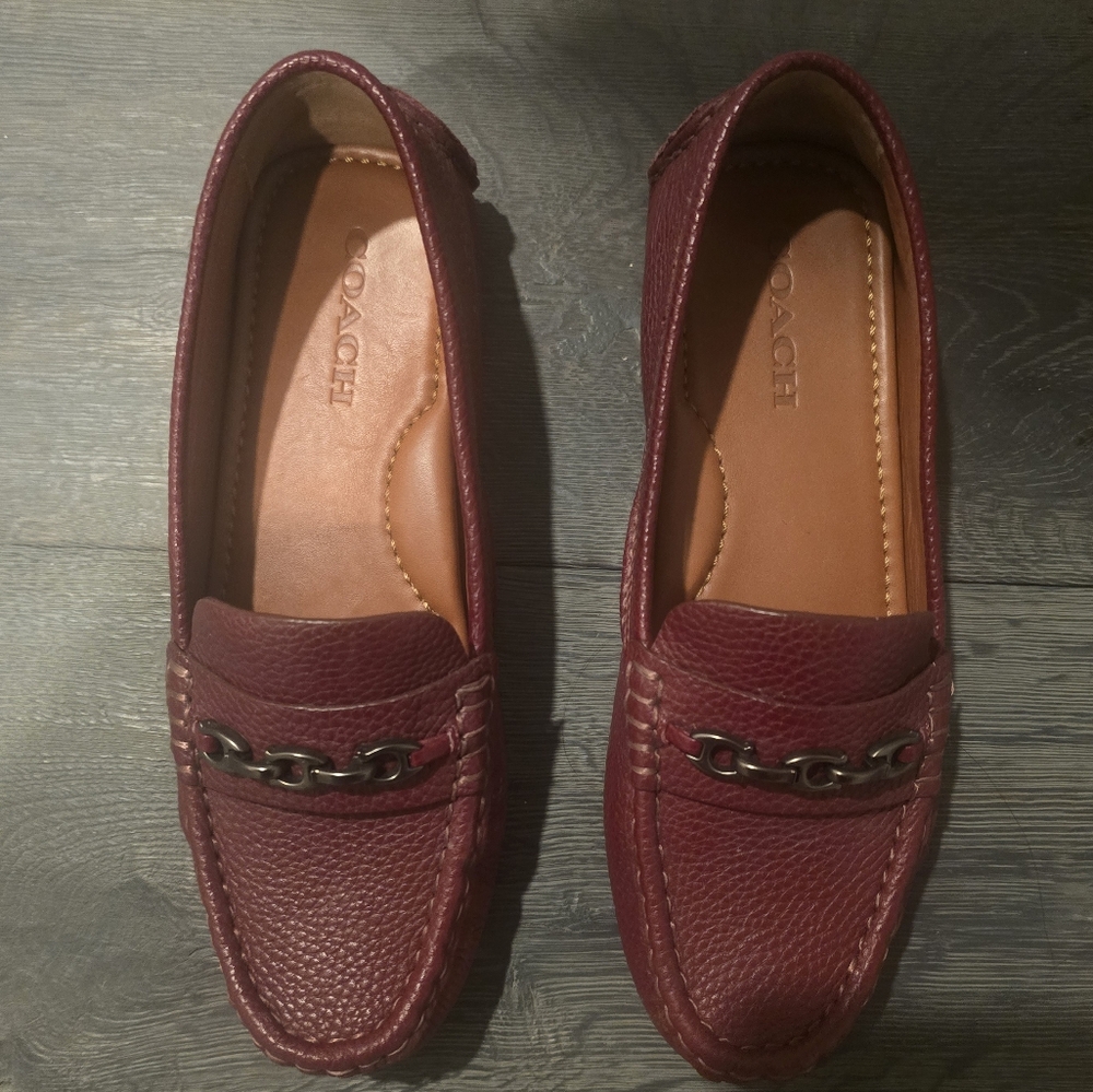 Coach Loafers - Burgundy